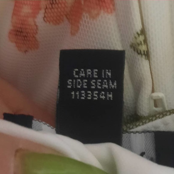 NWT A. Byers scalloped top peachy pink mesh lace waist knee length dress 11 - Picture 10 of 11